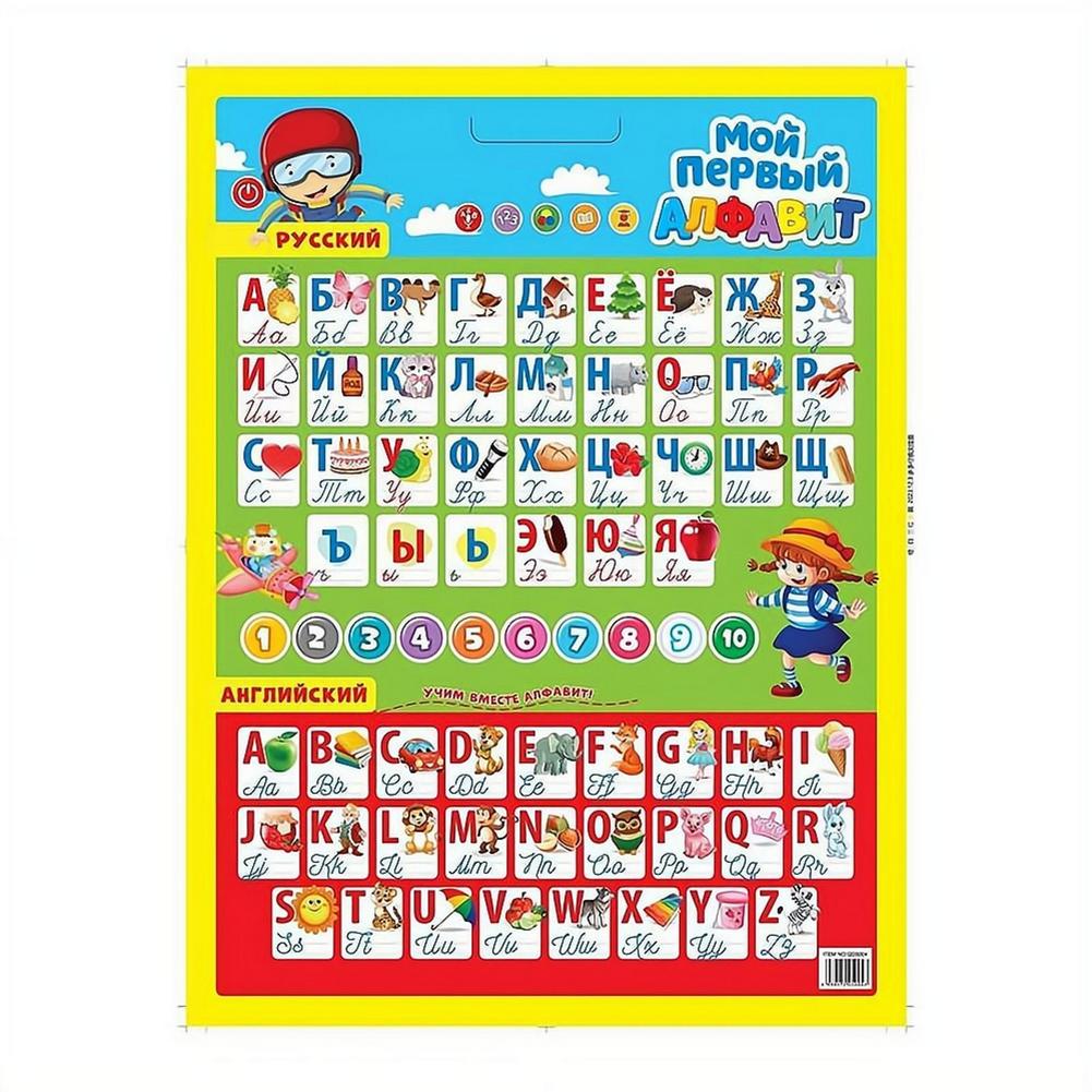 Kids Education Wallpaper - Russische Elektronische Interaktive Alphabet-Wandtafel Sprechendes ABC