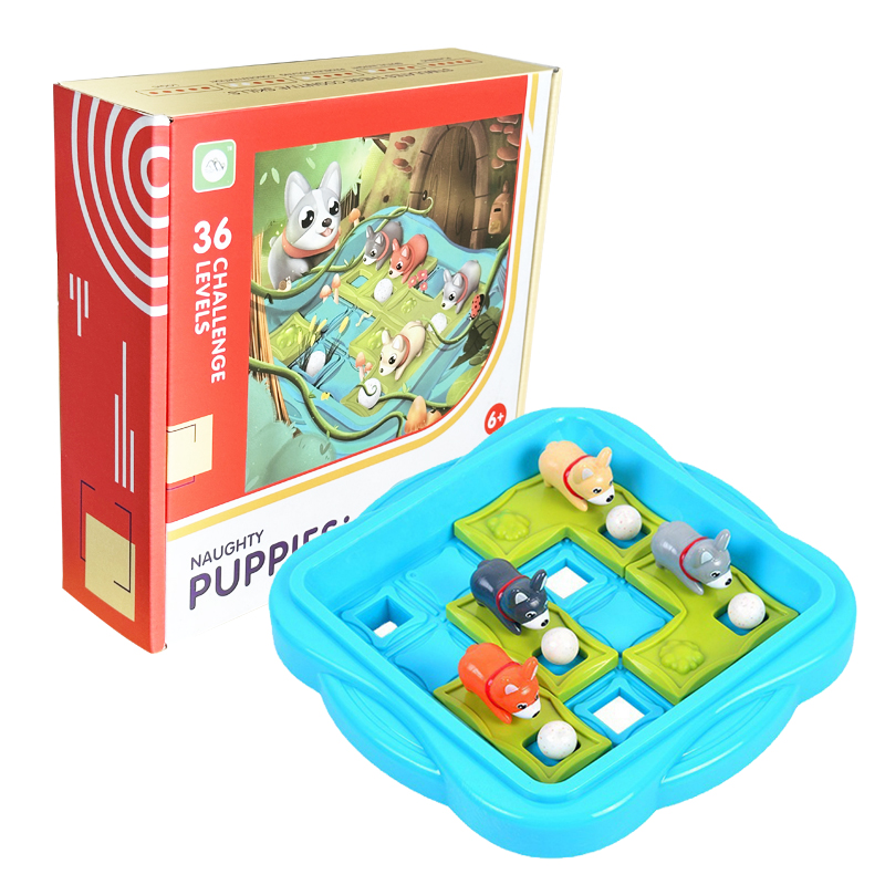Educational Cartoon For Kids - Brettspiel Naughty Puppies Kinder Lernspielzeug 36
