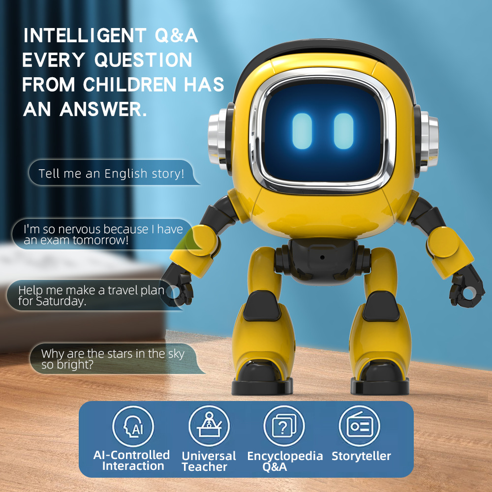 Kids Education In Us - DeepSeek KI-Sprachgesteuerter RC-Roboter Intelligenter Sprachassistent Geschichtenerzähler