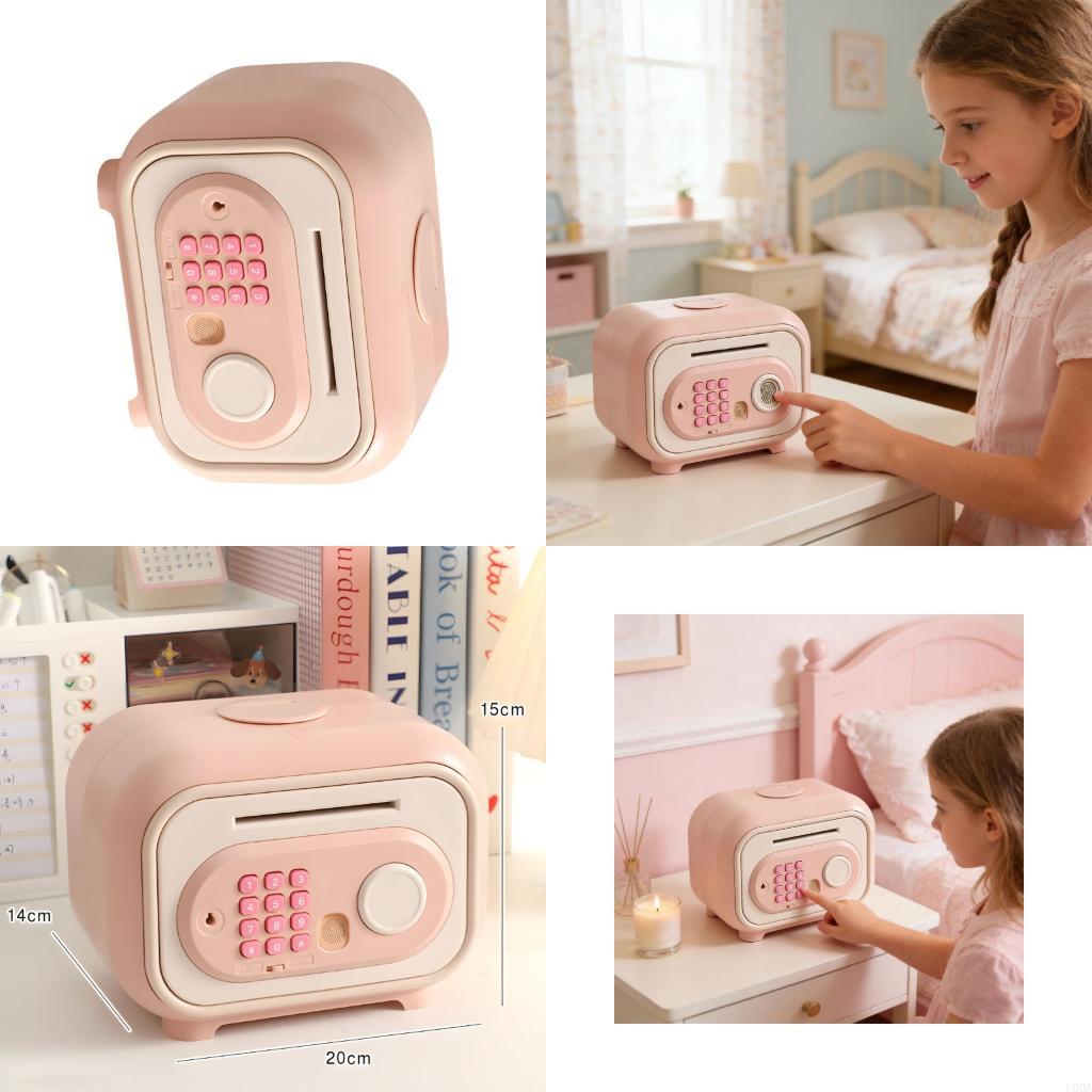 Kids Education Method - Code-Spardose aus ABS-Kunststoff mit automatischer Währungseingabe