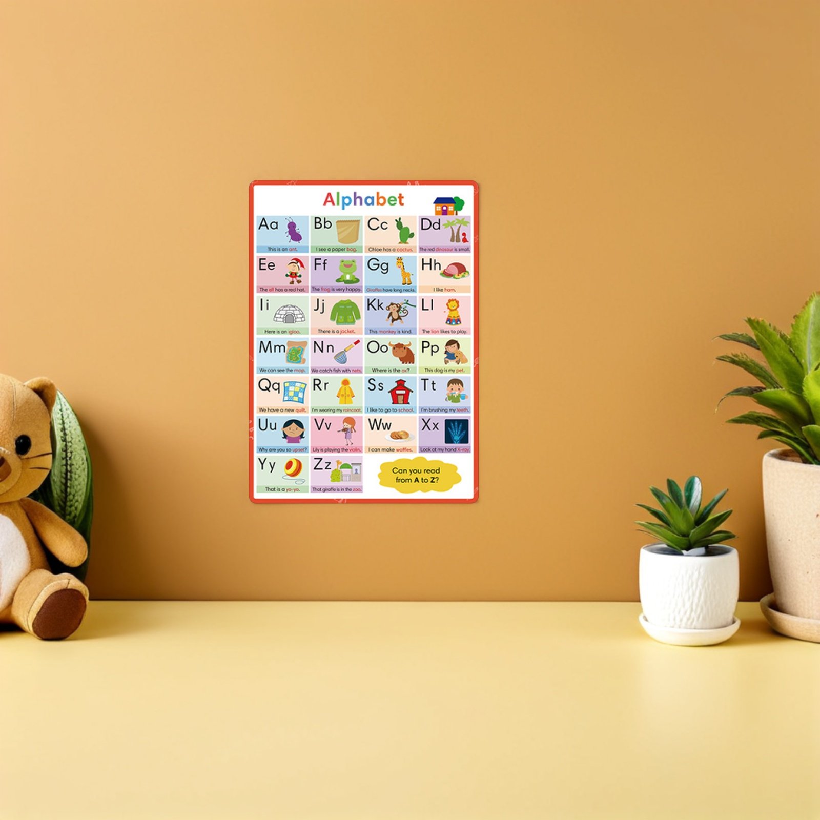 2-teiliges Alphabet- und Zahle – Kids Education Wallpaper Bewertung und Preis