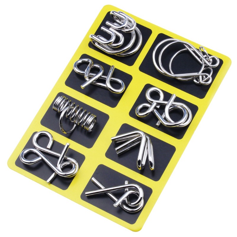 8-teiliges Metall-Puzzle-Set,  – Brain Teaser Cube Bewertung und Preis