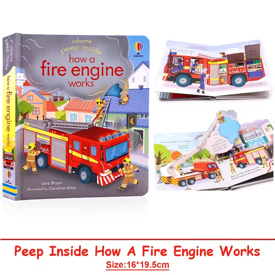 Usborne Peep Inside How A Fire – Kids Education In Us Bewertung und Preis