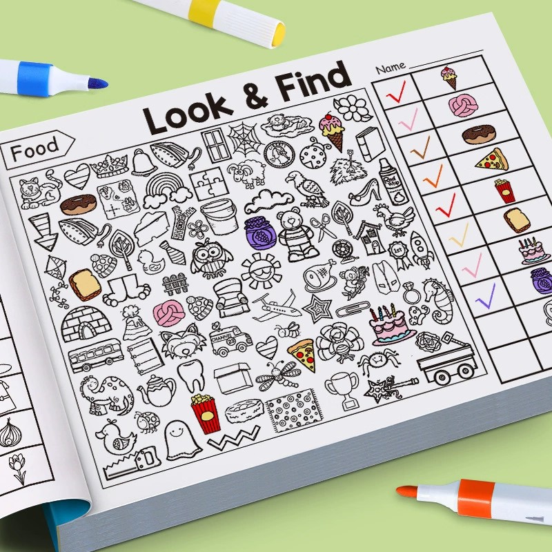Look And Find Malbuch für Klei – Kids Education In Us Bewertung und Preis