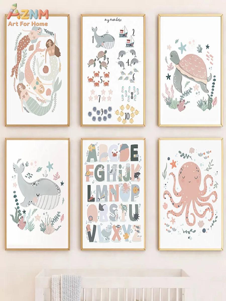 AZNM Kinderzimmer-Wandkunst mi – Kids Educational Posters Bewertung und Preis
