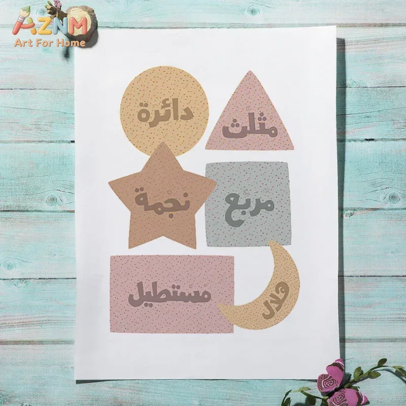 Arabische Wandkunst Englische  – Kids Educational Posters Bewertung und Preis